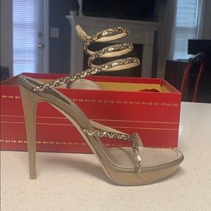 Rene Caovilla Satin Shoes/ Sandals